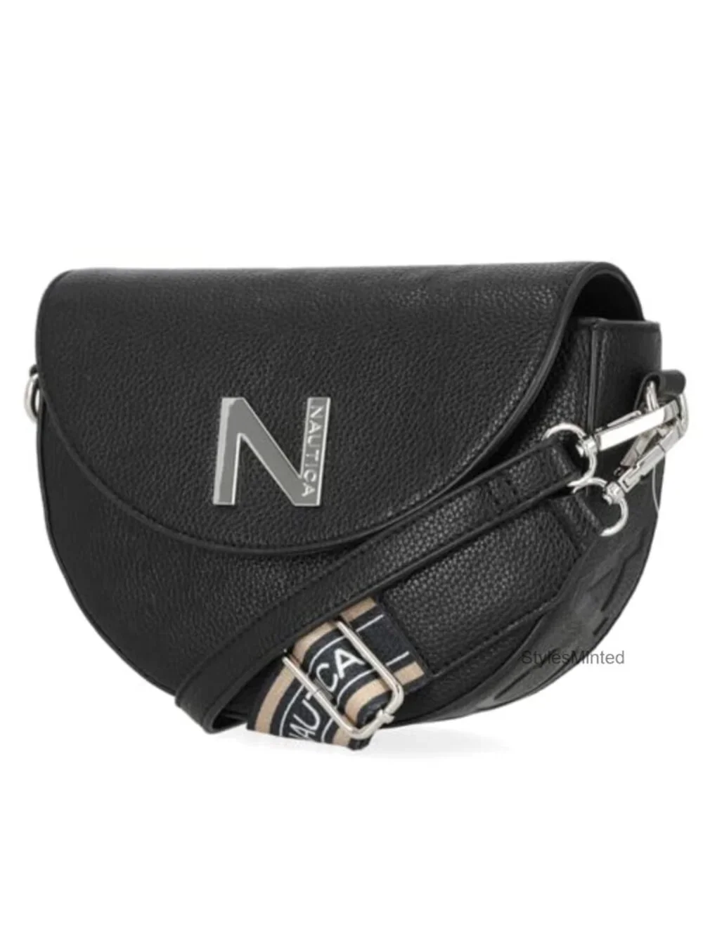 Nautica Delray Flap Crossbody Purse Womens Shoulder Bag, Magnetic Snap Closure,
